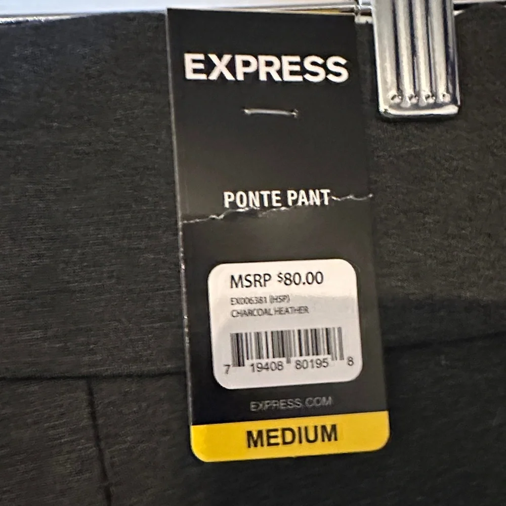 Express‎ Charcoal Gray Trousers - Picture 3 of 4